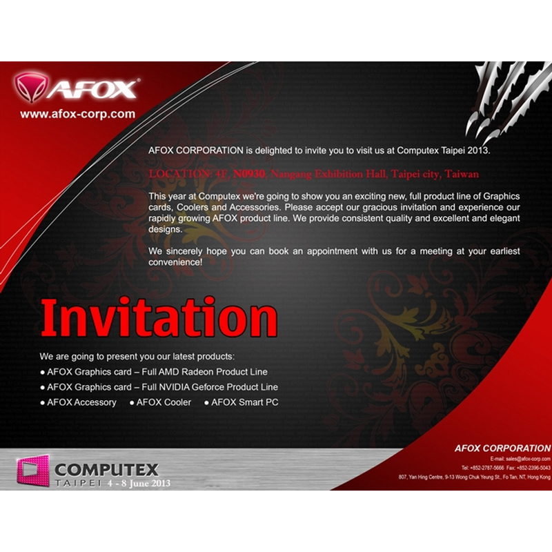 AFOX at COMPUTEX 2013, TAIPEI [2013/6/4]