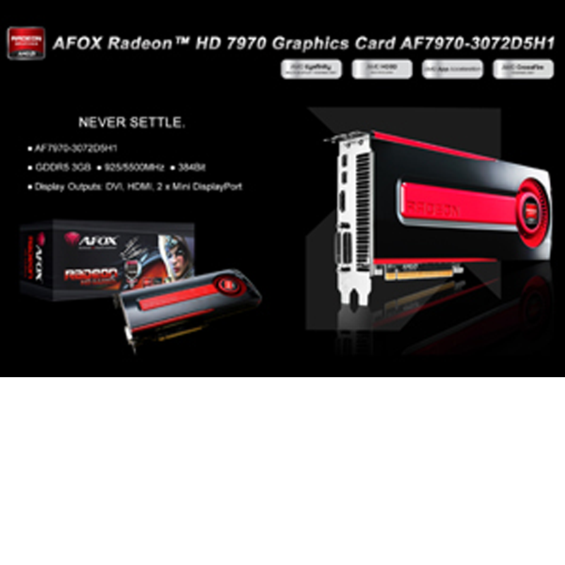 AFOX Launches Radeon™ HD 7970 Graphics Card AF7970-3072D5H1 [2012/1/12]